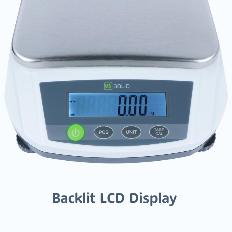 U.S. Solid Precision Balance 5000g x 0.01g Analytical Digital Lab