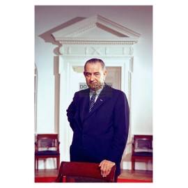 PRESIDENT LYNDON B. JOHNSON PRESIDENTIAL PORTRAIT 4X6 PHOTO