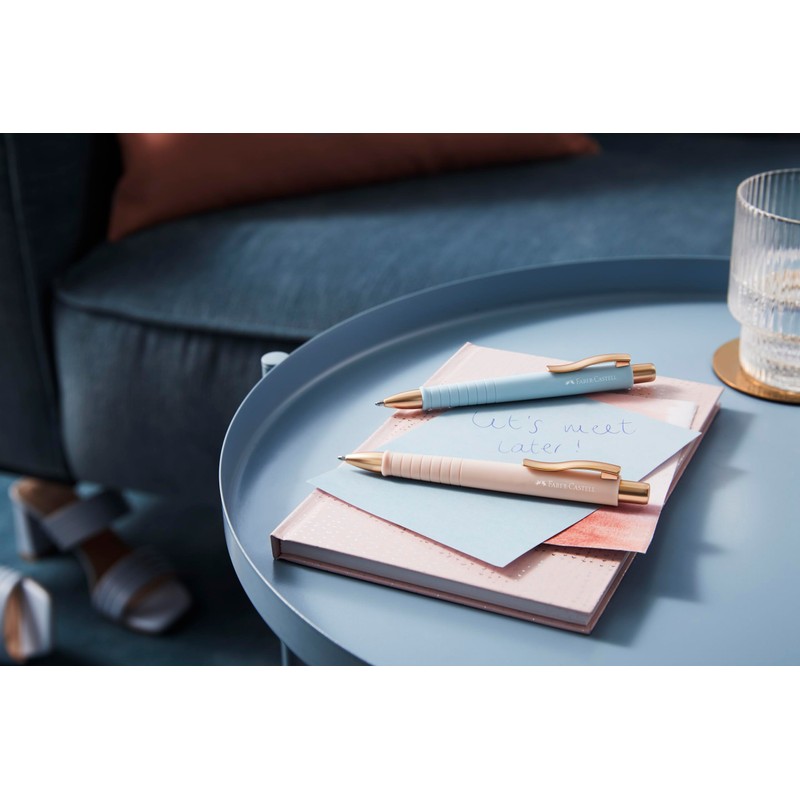 Faber-Castell 205092 Polyball Pale Pink Ballpoint Pen with Replaceable XB