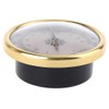 HELYZQ 72mm Round Gold Hygrometer Humidity Meter Gauge Ring Surface
