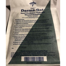 Medline 2 PK  DermaGel Hydrogel Wound Dressing 4"x4"