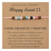 Tizund 9/10/11/12/40/50th Birthday Bracelet Gifts for Girls Women, Natural Stone