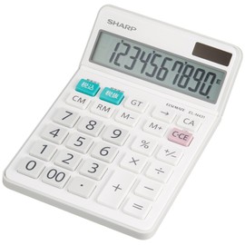 Sharp EL-N431-X Calculator, Normal Calculator, Nice Size Type, 10 Digits, White
