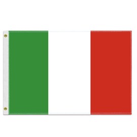 12×18 inch Italy Flag,30×45 CM Small 100D Italian Nautical Outdoor Banner,Tiny Doube Side Printing Decor For Patio Garden With Brass Gromment