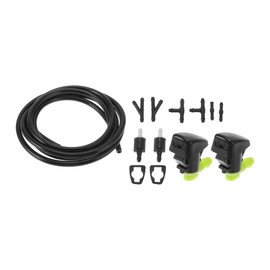 INFINAUTO Windshield Washer Nozzle Kit for Ford Fiesta 2011-2022 No.8532126020 with Gaskets t Hose Connector,Straight Hose Connector,Y Hose Connector