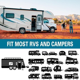 Windshield Reflective Shade, RV Sunshade Covers, Door Window Sun Shield Cover for Motorhome Camper Caravan(16 * 25 inch)