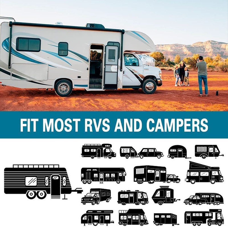 Windshield Reflective Shade, RV Sunshade Covers, Door Window Sun Shield