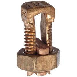 Burndy KS17-3 Servit Split-Bolt, 8 Str. - 6 Sol. Copper Run and Tap, 165 in-lbs Recommended Tightening Torque