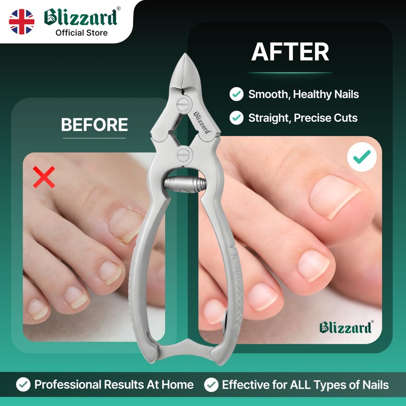 Blizzard Toe Nail Clippers for Thick Nails - Podiatrist Nail