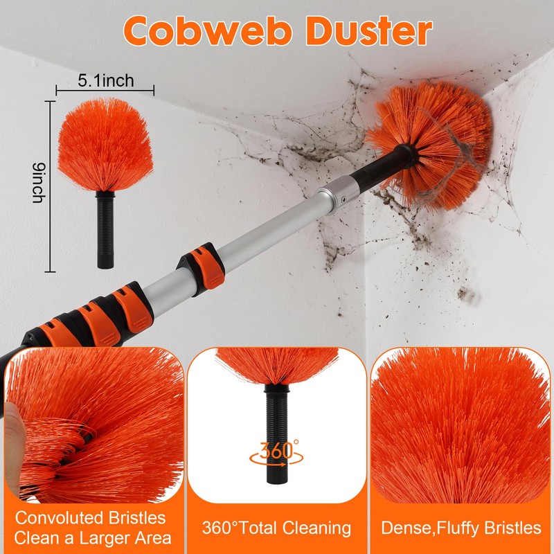 Window Washing Kit with Extension Pole 20FT, Squeegee for Window