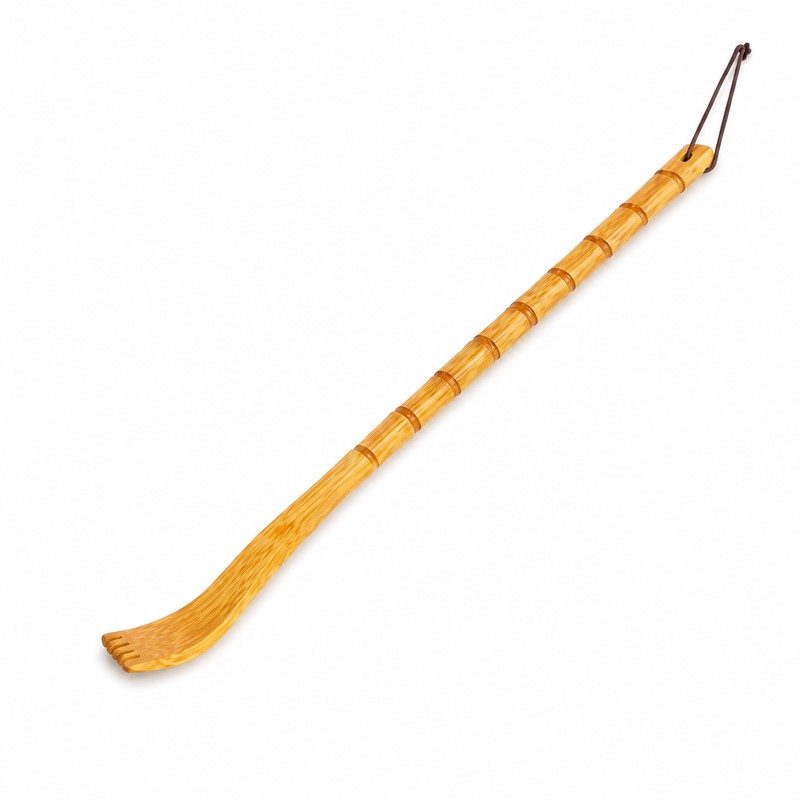 Wooden Back Scratcher for Hard-to-Reach Areas – Long-Handle Bamboo Design