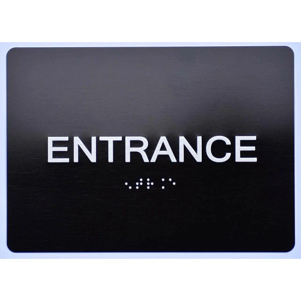 Buildingsigns.com Entrance Sign Black (Aluminium,Bla