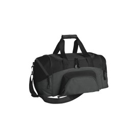 Port Authority - Small Colorblock Sport Duffel. BG990S, Black/ Dark Charcoal, OSFA