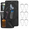 2 Pack Small Travel Shower Caddy Organizer Hanging Over Door,Portable
