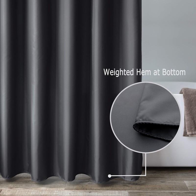 AooHome Extra Long Shower Curtain 72 Width x 84 Height