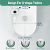 Soft Close Quick Release Toilet Seat Elongated- Heavy Duty Adjustable