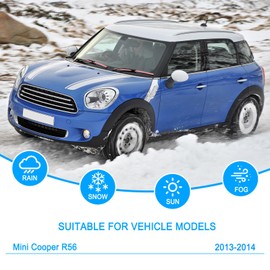 CJPPPZIW® Windshield Wipers Replacement for Mini Cooper R56 2013-2014 Wiper Blades for My Car,Quality Front and Rear Pink Windshield Wiper Blades-19 Inch+18 Inch+10 Inch(Pack of 3)