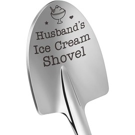 Fathers Day Husband Gifts from Wife - Funny Father's Day for Him Dad Daddy Grandpa Boyfriend Anniversary Birthday Gifts for Men, To My Husband Lover I Love You Gift Husband's Ice Cream Shovel
