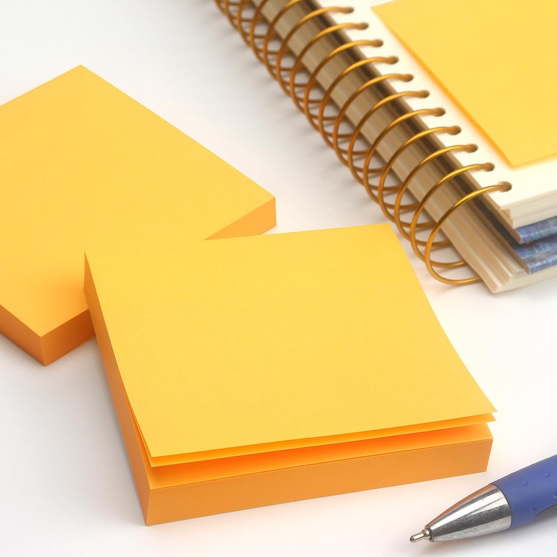 Sticky Notes 3x3 Self-Stick Notes Pads with 6 Bright Colors,