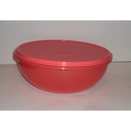 Tupperware 26cup Fix N Mix Bowl Watermelon Coral with Seal
