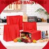 Locmeo 10 Pcs Insulated Shopping Bags For Groceries Large Reusable