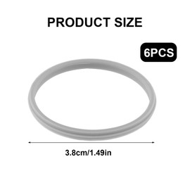 6pcs Stopper Cover Gasket Replacement for Zojirushi Stainless Steel Mug 16oz 12oz, Silicone Lid Ring Seal Parts Leak-Proof O-Ring Water Bottle Parts Compatible with SM-K Series Accessories BPA Free