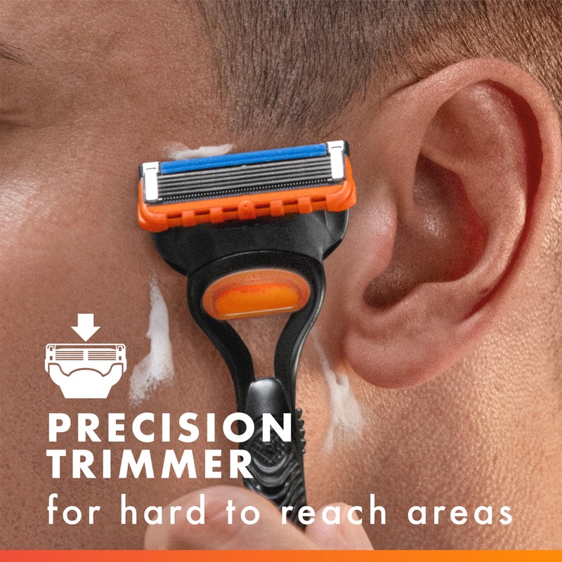 Gillette Fusion5 Razors for Men, 1 Razor, 4 Blade Refills,