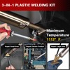 130W Plastic Welder Kit Deluxe,3-in-1 Plastic Welder Soldering Iron Kit,Professional