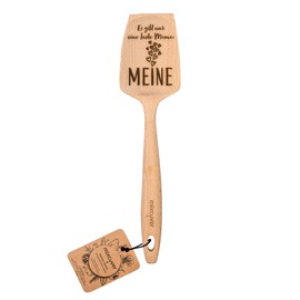 mixcover Sustainable Wooden Spatula for Monsieur Cuisine Connect Accessories Monsieur Cuisine Smart Accessories, Replacement for Rotary Trowel Spatula Dough Scraper with Laser Engraving "Es gibt nur
