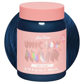Lime Crime Unicorn Hair Dye, Blue Smoke - Navy Blue Fantasy Hair Color - Full Coverage, Ultra-Conditioning, Semi-Permanent, Damage-Free Formula - Vega