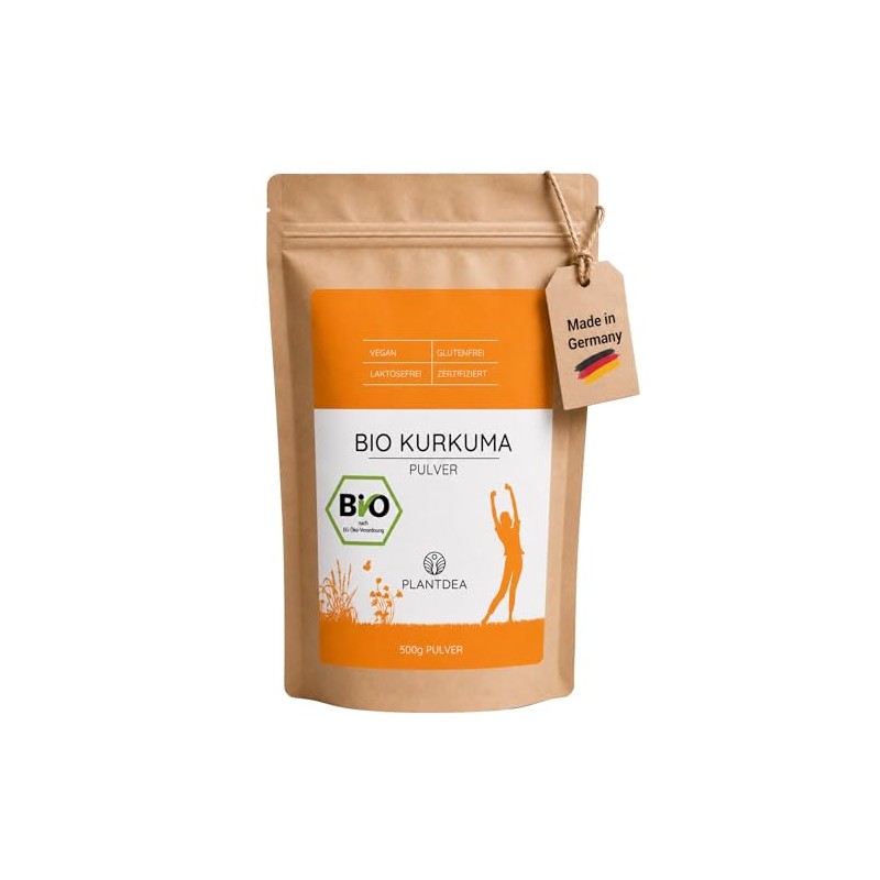 PlantDEA, Organic Turmeric Powder (500 g), 100% Organic Turmeric Powder,