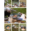 camping moon BBQ Grill Pan Dia 12.8-inch Round Griddle 3-Ply