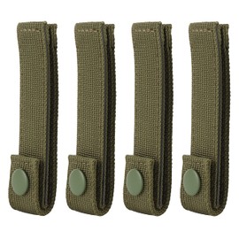 CAT Outdoors MOLLE Straps with Snaps for Backpack - MOLLE Attachment Straps - MOLLE Webbing Accessories - MOLLE connectors - MOLLE Pack Straps - Tactical Strap Connectors (OD Green)