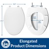 BEMIS 1900SS Commercial Heavy Duty Closed Front Toilet Seat with
