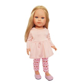 Valentine's Day Legging Set Fits 18 Inch Girl Dolls- Fits Kennedy and Friends Dolls