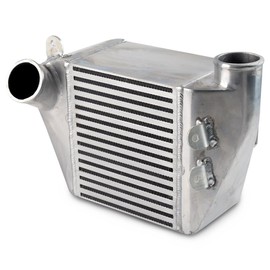 G-PLUS Aluminum Side Mount Turbo Intercooler Kit Compatible with Volkswagen VW/Jetta Golf GTI MK4 1.8t 1.8L 2002 2003 2004 2005 Bolt-On Turbo Kit