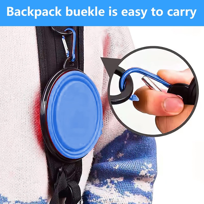 Tazones Pluggable para Mascota Portatiles con Capacidad De 12 Oz/