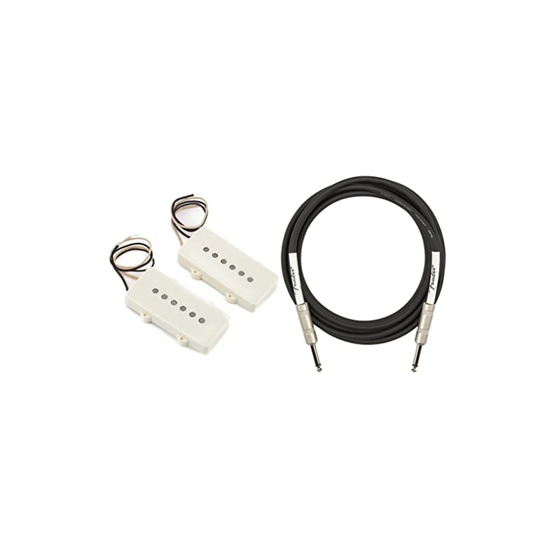 Fender Pure Vintage '65 Jazzmaster Pickups Bundle with Instrument Cable
