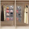 ANIZER Dual Sided Hanging Closet Organizer Durable Socks Stocking Clothes
