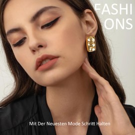 YUGDRUZY 18K Earrings Dupes Earrings Silver 925 for Women Earrings Hoop Earrings Gold Stud Earrings Hypoallergenic Golden Earrings Waterdrop Earrings Girls Gifts, Gifts for Valentine's Day, 18K gold,