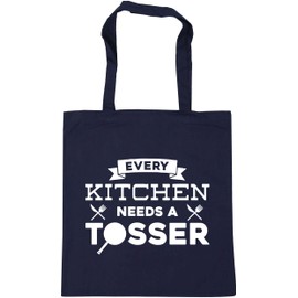 Hippowarehouse Every kitchen needs a tosser Tote Shopping Gym Beach Bag 42cm x38cm, 10 litres