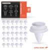 A-Premium 30PCS Nylon Trim Panel Retainer Clip Triple Head Compatible
