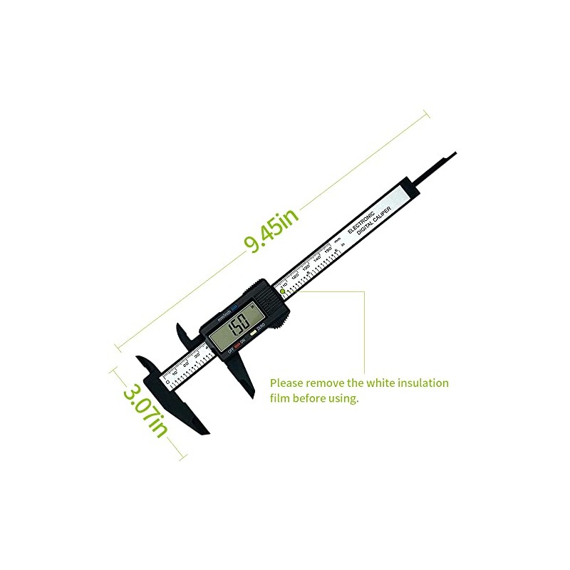 VIECAM 0-6 Inches Digital Caliper with Large LCD Screen and