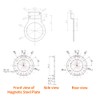 Ebike BZ 10C Pedal Assist Sensor SM/Waterproof Connector 10 Magnets