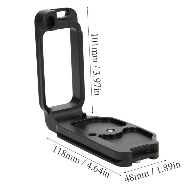 Aluminum Alloy Horizontal Vertical Shooting L Shape Quick Release Plate