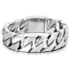 COOLSTEELANDBEYOND Large Masculine Style Stainless Steel Curb Chain Men's Bracelet,