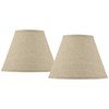 Springcrest - Set of 2 Empire Lamp Shades Fine Burlap