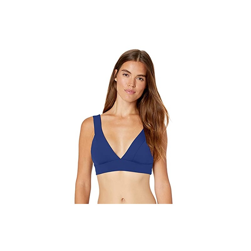 Seafolly Women's Active Banded Tri Bra Bikini Top, Blue Opal