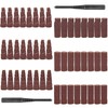 NuoDunco 50Pcs 1-1/2 Inch Sand Paper Abrasive Cartridge Rolls Cone