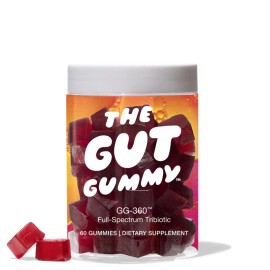 The Gut Gummy – 3-in-1 Tribiotic with Prebiotics, Probiotics & Postbiotics | Sugar-Free, Vegan, Gluten-Free Digestive Wellness Gummies